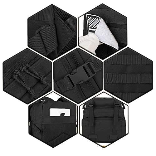 QT&QY 45L Tactical Military Backpacks For Men Camping Hiking Trekking Daypack Bug Out Bag Lage MOLLE 3 Day Assault Pack — view 6