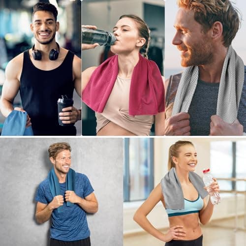 Jupsk 4 Pack Cooling Towels, Cool Gym Towel Quick Drying Neck Towel 30x80cm — view 6