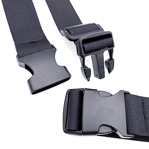 JZK 2PCS 30-50cm short luggage strap for suitcases to add a bag, luggage attachment strap for two suitcases, luggage connector straps, quick release buckle strap, nylon packing straps — view 5