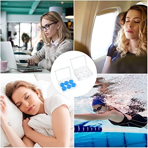 30 Pairs Soft Silicone Ear Plugs for Sleeping, Reusable Earplugs for Kids Adults, Moldable Ear Plugs for Swimming, Concert, Airplane — view 6