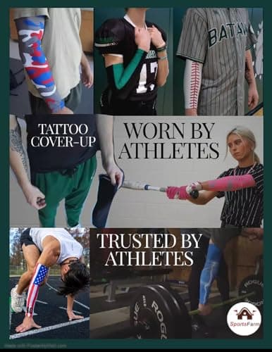 SportsFarm NEW! Moisture Wicking Compression Arm Sleeve (Black US Flag Ripping Through, Small) — view 5