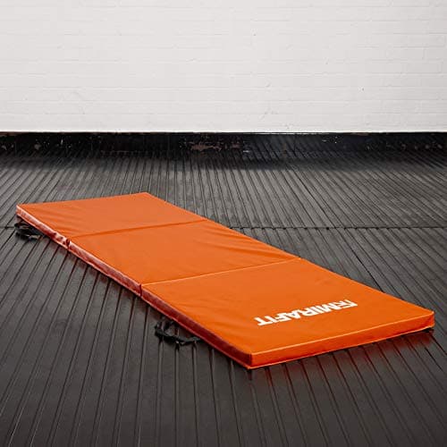 Mirafit 6ft Folding Exercise Mat - 4cm - Choice of Colour Orange — view 4