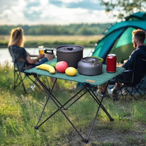 VILLEY Folding Camping Table with Carry Bag 56.5x41.5 cm — view 2