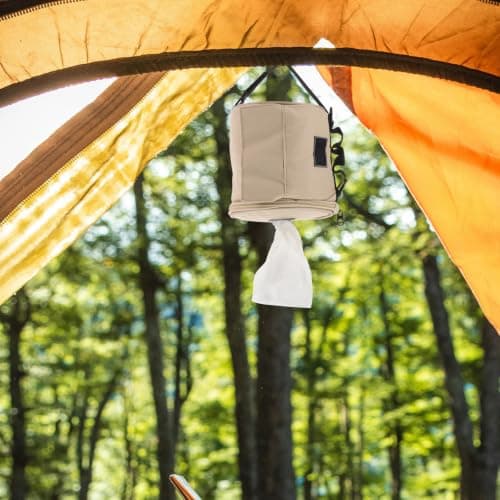 Portable Camping Tissue Holder Bag with Hanging Strap for Car Bathroom — view 6