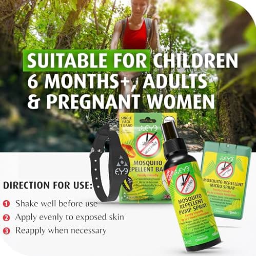 THEYE Mosquito Repellent Solo Traveller Pack - Natural, Preservative Free - Family Friendly Insect Repellent DEET Free - Maximum Strength Insect Repellent Travel Pack - Insect Repellent Bracelets — view 6