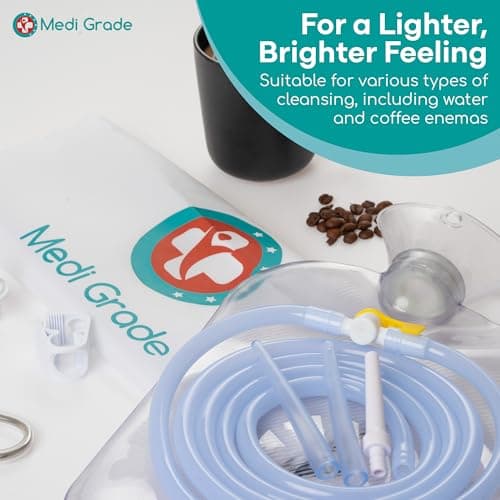 Medi Grade Enema Kit for Adults, 2L Bag for Colonic Irrigation, 4 Tips — view 6