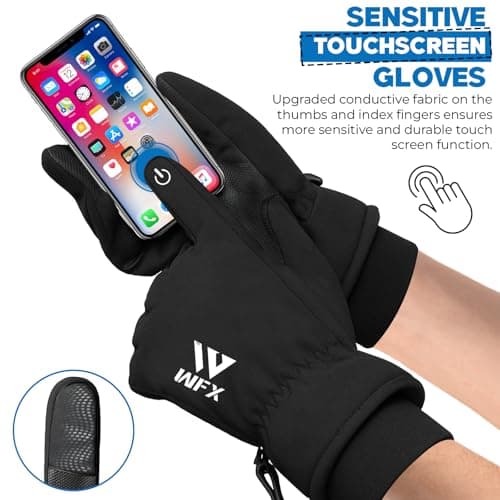 WFX Thermal Ski Gloves for Men & Women, Windproof Winter Gloves With Touchscreen Fingertips, Anti-Slip Thermal Insulated Snow Glove's for Skiing, Snowboarding & Outdoor Sports (X-Large) — view 2