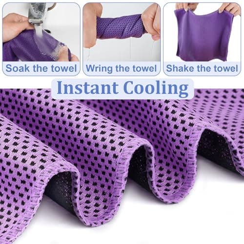 Cooling Towel, 2 Pack Soft Breathable Gym Towels,Microfibre Sweat Towels — view 4