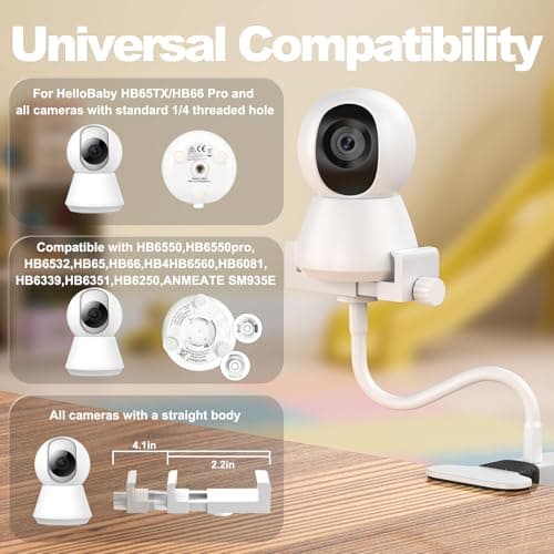 NozlaID Baby Monitor Holder, Universal Baby Monitor Stand for HelloBaby — view 4