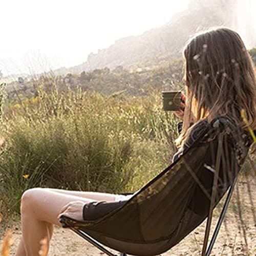 YWHWXB Ultralight Portable Camping Chair, Folding Backpacking Chair, Compact Collapsible Beach Chair Patio Dining Chair with Carrying Bag for Outdoor Hiking Fishing Picnic Travel (Sky Blue) — view 2