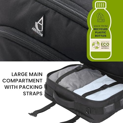 Aerolite 40x30x20cm Ryanair & Wizz Air Cabin Bag & Hand Luggage Backpack — view 5