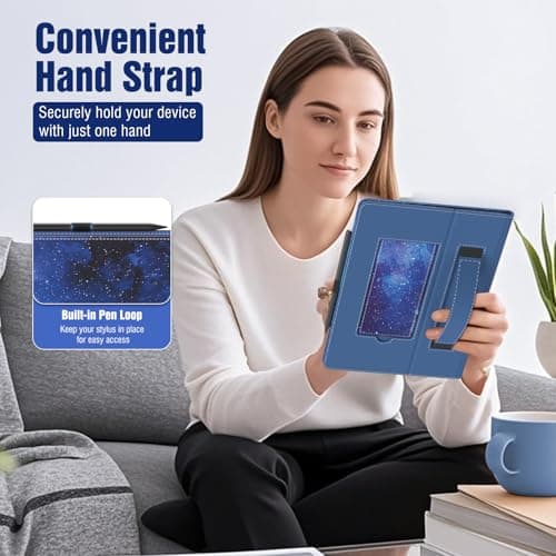 TiMOVO Universal Case for 10.1 Inch Android Tablet, Blue Starry Sky — view 3
