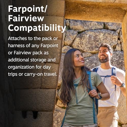 Osprey Farpoint Fairview Travel Daypack, 15L, Black — view 4