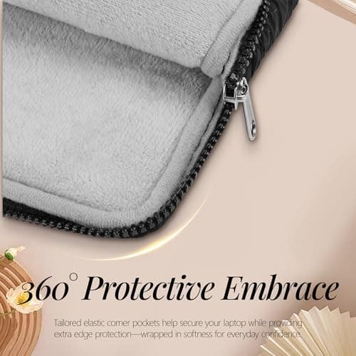 BAAGOAZ 15-16 Inch Laptop Sleeve Case with Front Pocket, Black — view 5