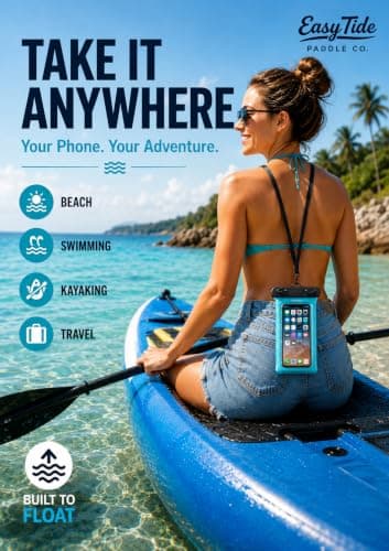 EasyTide IPX8 Floating Waterproof Phone Pouch – 2 Pack for Swimming & SUP — view 5