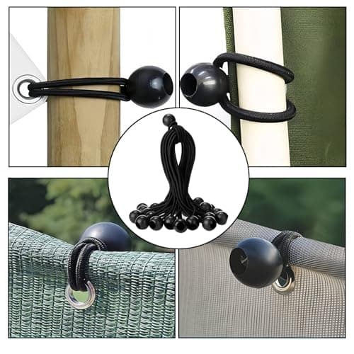 10 Pcs Bungee Ball,15cm Bungee Cords With Balls,Ties Heavy Duty — view 5