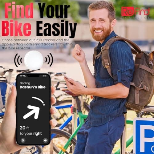 ReFind Airtag Bike Reflector, Compatible with Google Find Hub and Find My — view 4