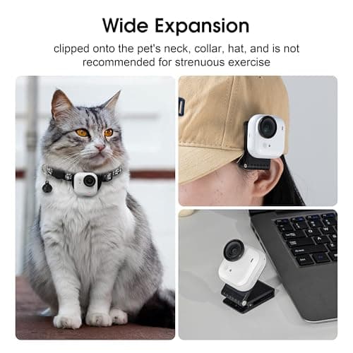 Go Ultra Magnetic Backpack Mount Stand for Insta360 Go Ultra Accessories Pivot Clip Angle Quick Release Hat Mount Adapter for Desktop Outdoor Travel Video POV Shooting — view 6