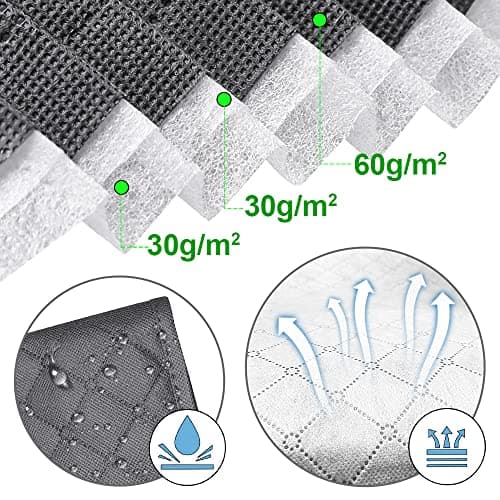 VOUNOT Set of 9 Clothes Storage Bag with Large Capacity Vacuum Bag 3 Foldabale EDENOO Storage bag with Reinforced Handle 3 Vacuum Bags with Hand Pump for Bedding and Clothes — view 3