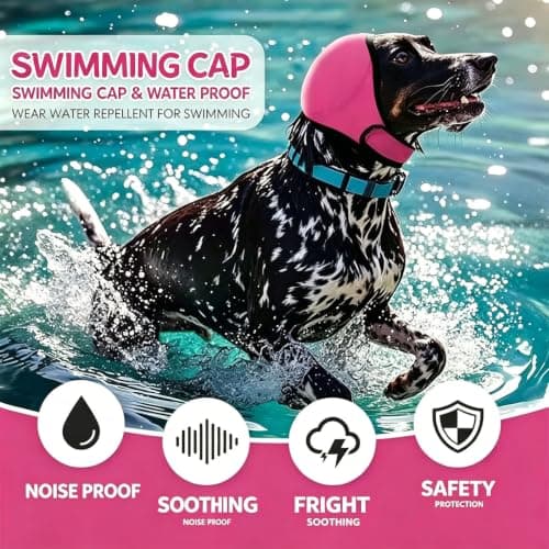 Noise Canceling for Dogs, Dog Calming Ear Wrap, Dog Earmuffs for Sound, Adjustable Dog Ear Cover for Grooming, Bathing, Blow Drying, Travel and Fireworks (#E,S) — view 3