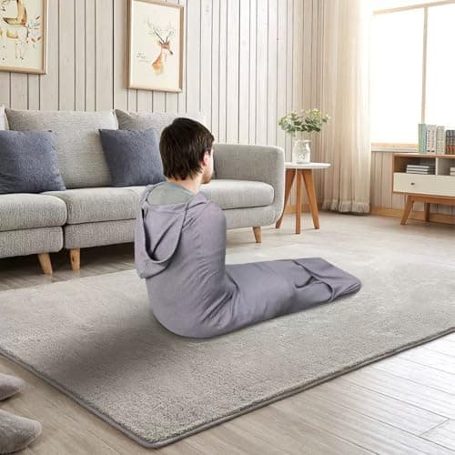 Compression Sleep Sack,Ultra-Lightweight Wearable Blanket for Stress & Anxiety Relief, Breathable Stretch Fabric Sleep Pod,Hug Pressure Therapy Compression Sack,Kids Teens & Adults (S) — view 5