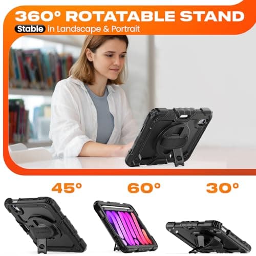 SEYMAC stock Case for iPad Mini 7 (A17 Pro) / Mini 6 8.3 Inch (2024/2021) — view 4