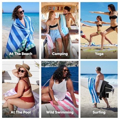 Dock & Bay Quick Dry Beach Towel - Blue Sky, Extra Large — view 4