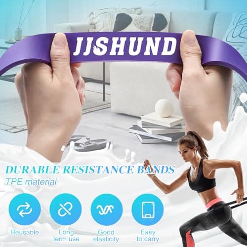 Resistance Bands Set, 5 Levels Exercise Bands Pull Up Bands for Men Women, Pull Up Assistance Bands for Strength Training, Pilates, Yoga, Muscle Toning, Body Stretching — view 3