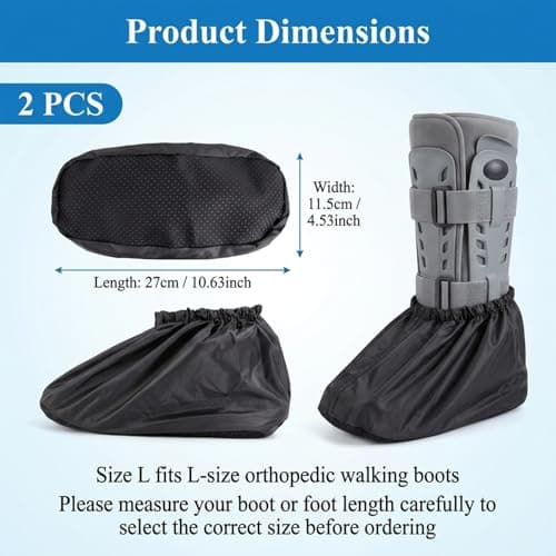 Waterproof Hiking Boot Covers, Reusable Non-Slip Overshoes, 1 Pair — view 2
