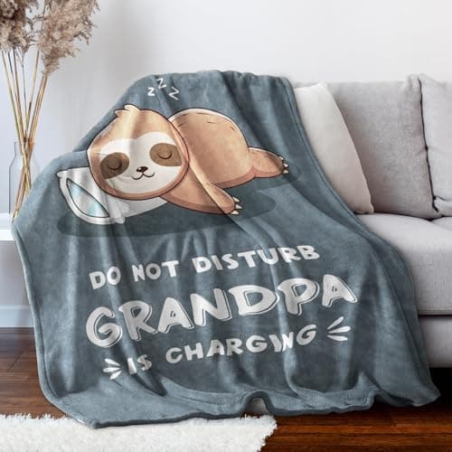 Grandad Gifts, Grandad Birthday Gifts, Flannel Blanket Gifts for Grandpa — view 3