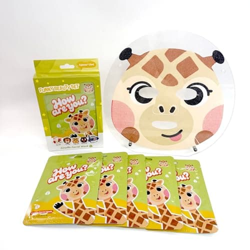 Giraffe Facial Sheet Mask Set, 5-Pack, 25 ml Individually Packed Sachets — view 5