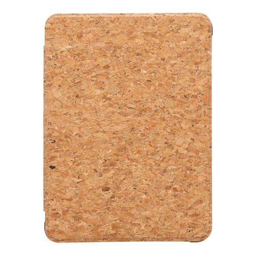 kwmobile Cork Case Compatible with Amazon Kindle Paperwhite (2024)/Colorsoft - Book Style Protective e-Reader Flip Cover Folio Case - Light Brown — view 3