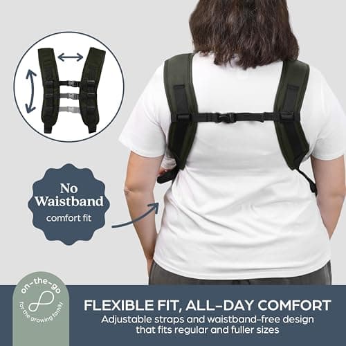 Dreambaby Traveller 3-in-1 Baby Carrier - Hip Friendly Wider Base Design – Use Facing in, Facing Out, or Backpack Style - Lightweight, Breathable Infant Support — view 5
