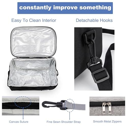 BEHONA 6.4L Insulated Lunch Bag, Cool Bag, Foldable Cooler Bag, Picnic Bag — view 6