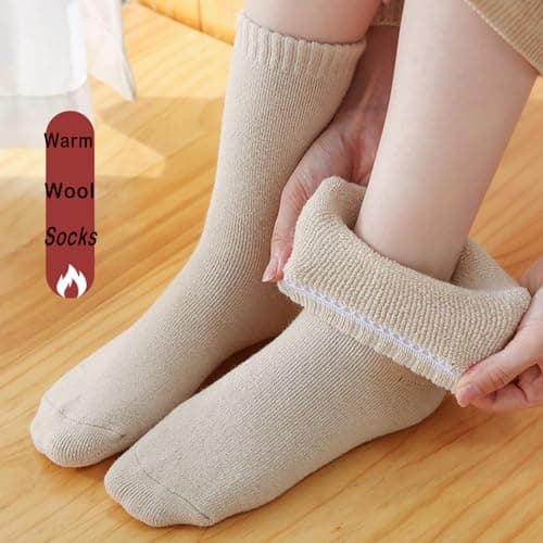 MOSOTECH Thermal Socks for Women, 5 Pairs Thick Warm Ladies Winter Socks — view 2