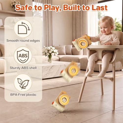 Baby Pretend Camera Sensory Toys, Montessori Toys for 1 Year Old Girl Gifts — view 4