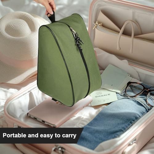 AOOWU Shoe Bag for Men & Women, Waterproof Golf Shoe Bag, Portable Boot Bag, Sports Boot/Shoe/Travel Bag, Welly Hunting Fishing Boot Bag, Walking Boot Bag for Football Cricket Rugby Golf Toiletry Gym — view 6