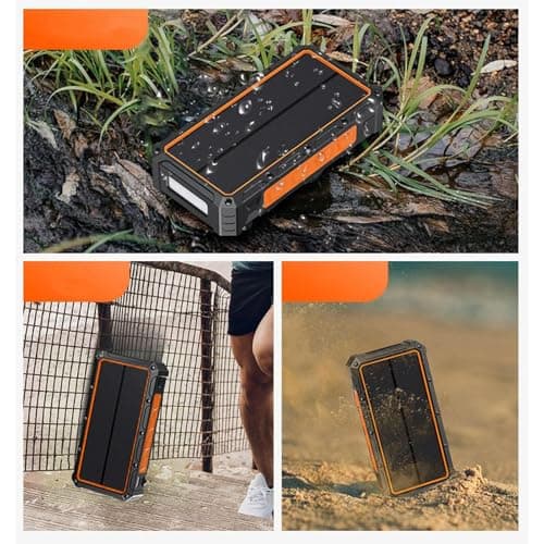 Solar Charger Power Bank Portable Waterproof Foldable Solar Power Bank — view 3
