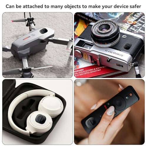 2 Pack for Airtag & Moto Tag Sticker Adhesive Mount, for Airtag Fabric Holder Case with 3M Adhesive Stick on Wallet/TV Remote/Car/Luggage/Bags/Drones, Full Protective Cover for Air Tags, Lightweight — view 6