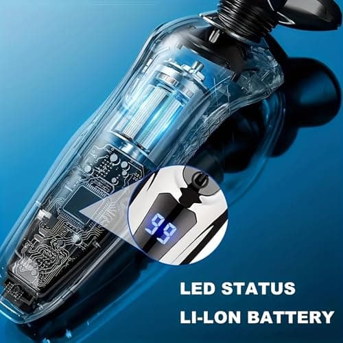 2025 Premium 3-in-1 Electric Shaver for Men | Triple Blade Waterproof Hair Trimmer & Clipper | USB Rechargeable, Wet & Dry Grooming Kit — view 6