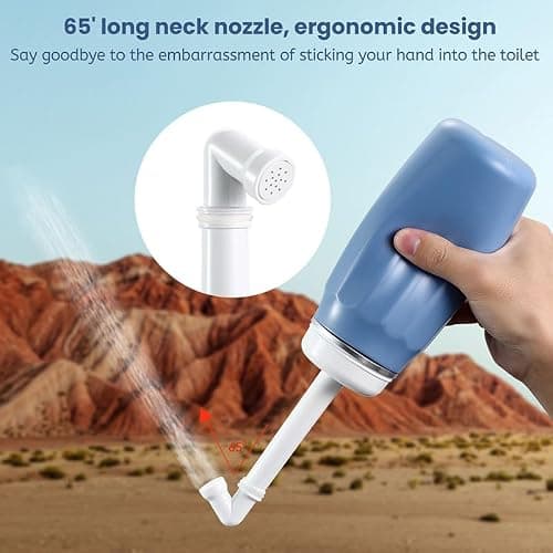 Portable Bidet Bottle for Postpartum, Peri Bottle, 400ml Capacity with Cap and Carry Pouch, Ideal for Postpartum, Traveling and Camping, Travel Bidet, Hospital Bag Maternity Essentials, (Purple) — view 5