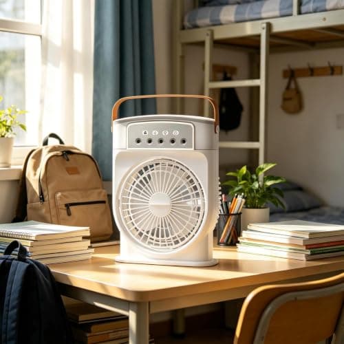Misting Fan - Quiet Cooling Spray, Lightweight Summer Air Cooler — view 3