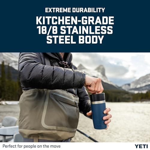 YETI Rambler 12 oz (355ml) Travel Bottle, Navy — view 6