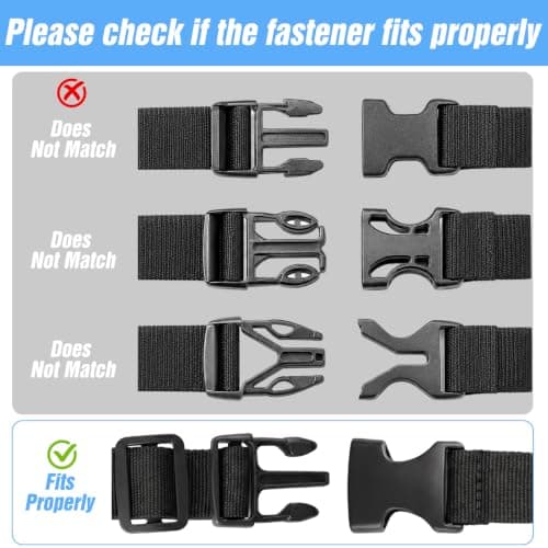2 Pcs Waist Bag Extension Strap, 20 X 0.98 Inch Bumbag Extension Belt — view 3