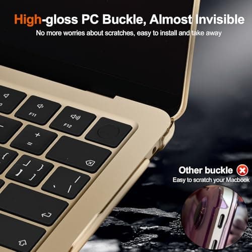 EooCoo for MacBook Air 15 inch Case M5 M4 M3 M2 [100% Match]Frost Starlight — view 3
