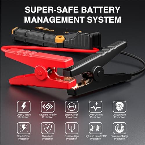 VTOMAN V6 Plus 3000A Jump Starter for 6.0L Petrol & 4.0L Diesel 12V Vehicle — view 3