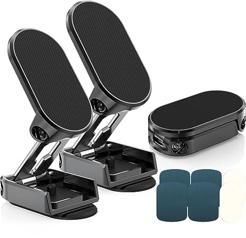 AXFEE 2PCS Car Phone Holder, Folding Magnetic Phone Holder For Cars(Black)