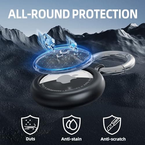 Inesore Case for Apple AirTag 1/2, Waterproof Holder 4 Pack — view 4
