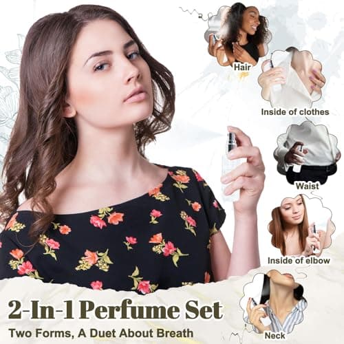 Perfume Making Kit, Vezerd DIY Solid Perfume Making Kits for Women, Portable Pocket Solid Balm with Travel Size Bottle, Make Your Own Fragrance Blam Gifts for Girls Girlfriend — view 4