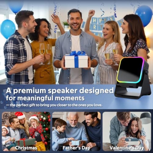 BIIB Gifts for Men, Induction Bluetooth Speaker for Mobile Phone Stand — view 6
